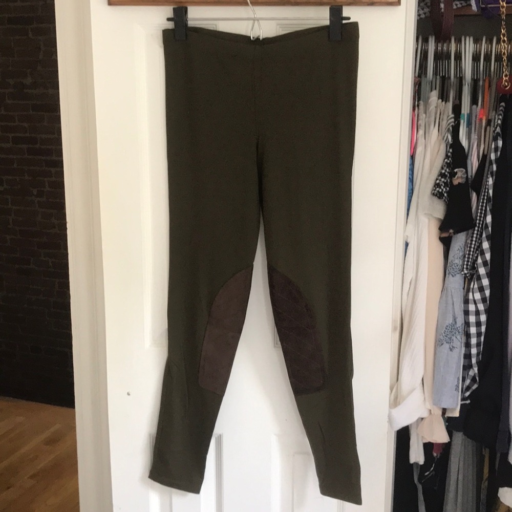 Rugby Polo Equestrian-Inspired Olive Leggings